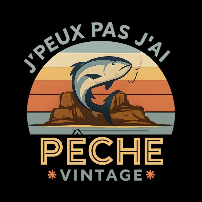 Peche Vintage Illustration