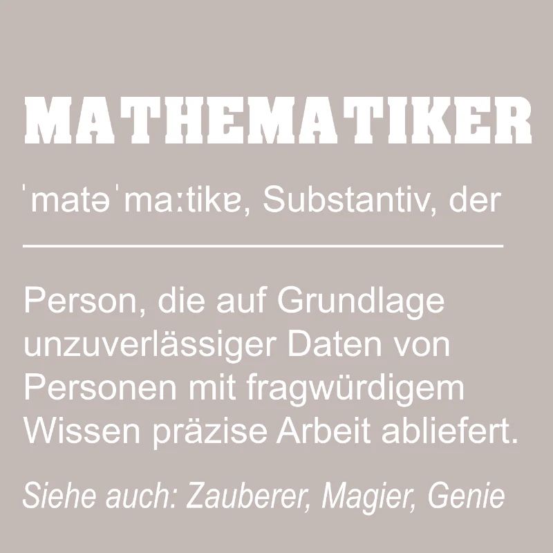 Définition du mathématicien