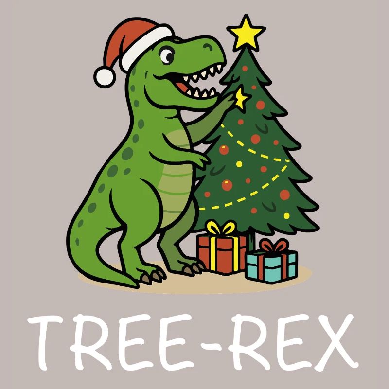 Tree-Rex – T-Rex de Noël avec motif Dino