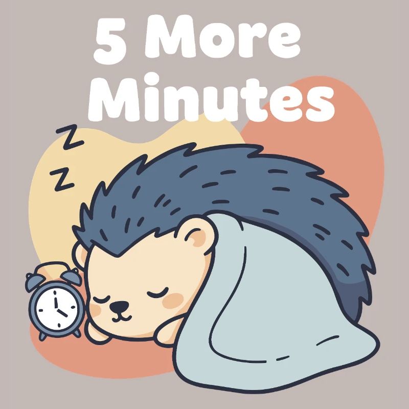 Encore 5 minutes à dormir hérisson