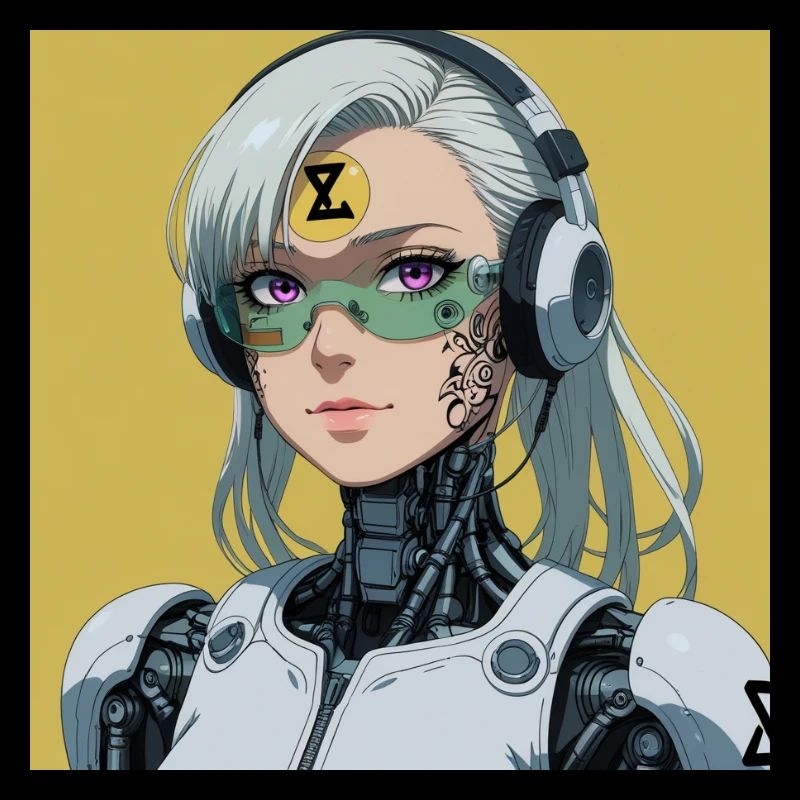 Cyborg Avatar mit Headset