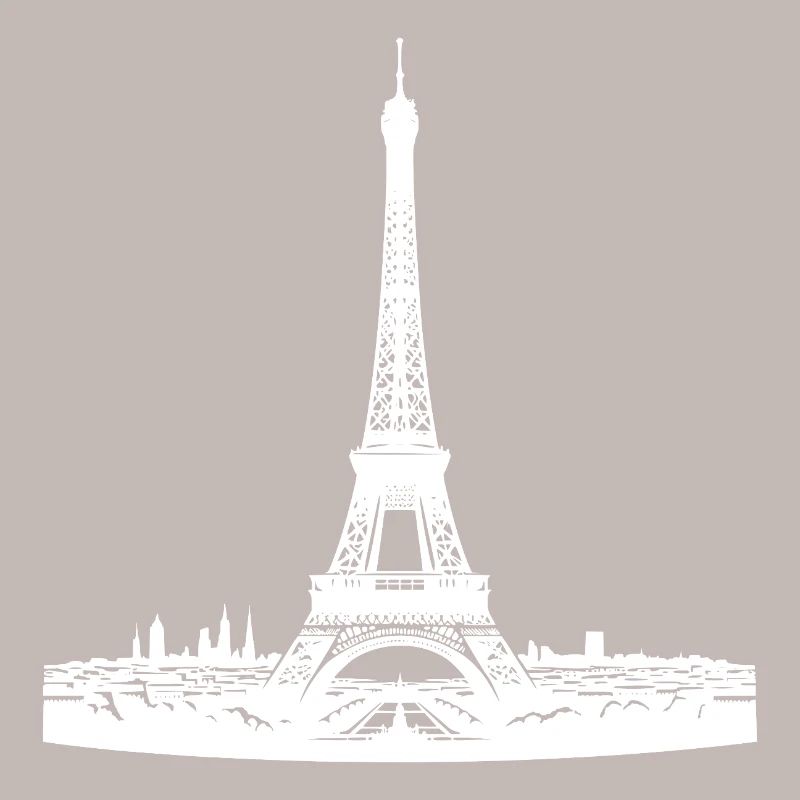 Französischer Blickfang Eiffelturm typisch Paris