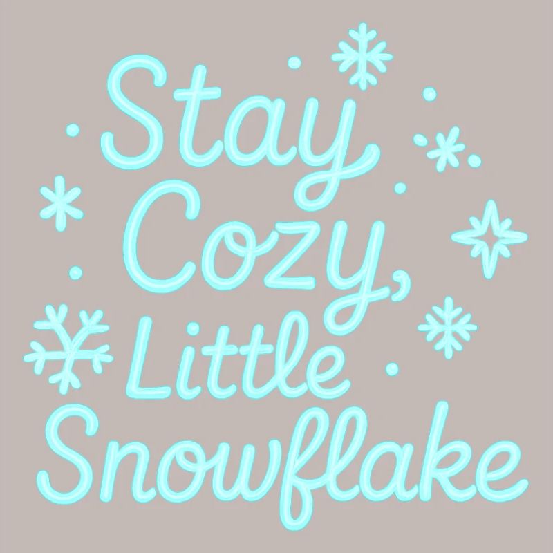 Reste Confortable Néon Script