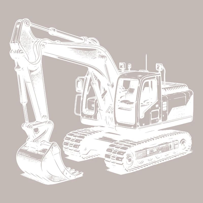 Strong excavator the machine with long arm