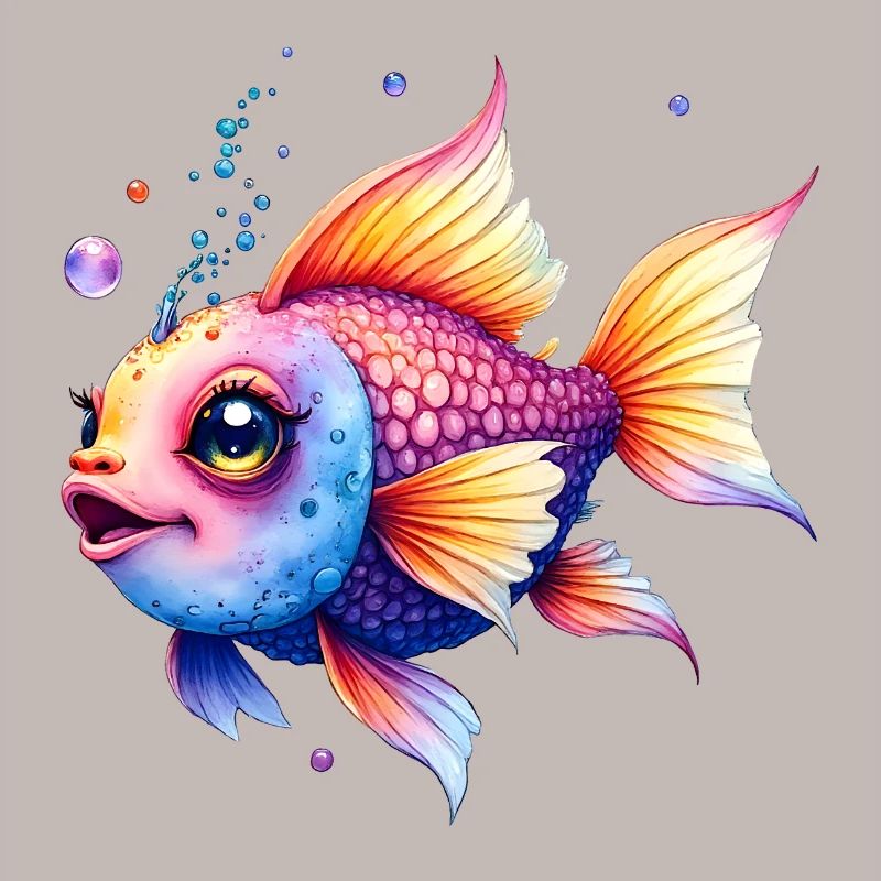 Lebendiger Regenbogenwassermann