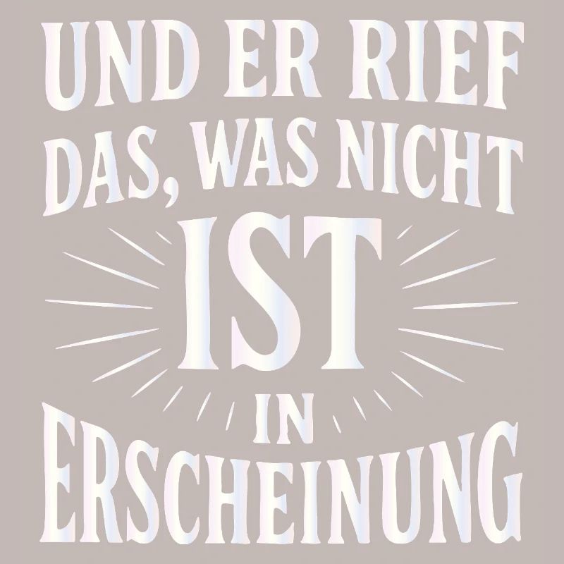 And he called forth that which is not