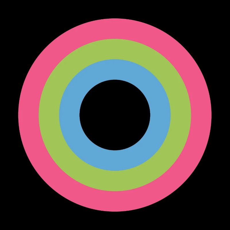  Concentric Ring Palette LGBTQ polysexual