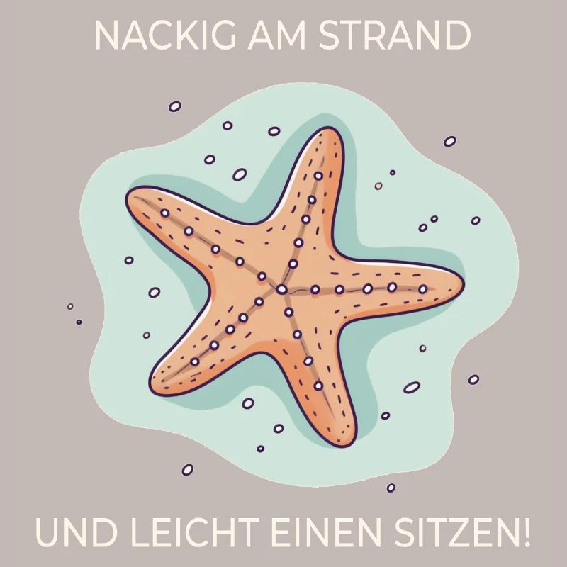 Nus sur la plage – Drôle d’expression étoile de mer
