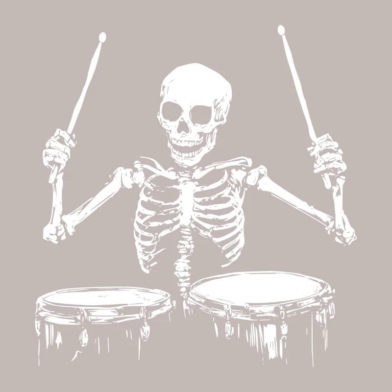 Skeleton Drummer Drums Drummer Drums