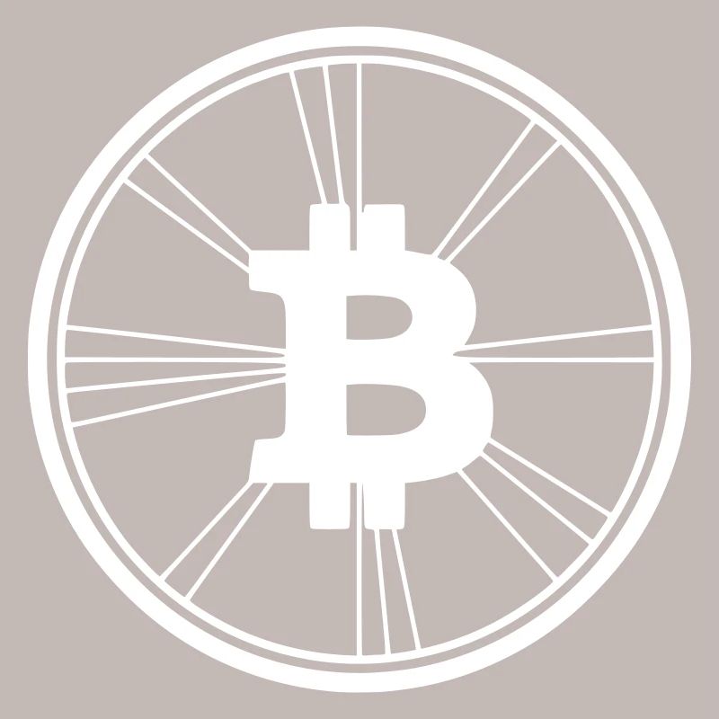 Bitcoin Logo Modern Wireframe Krypto