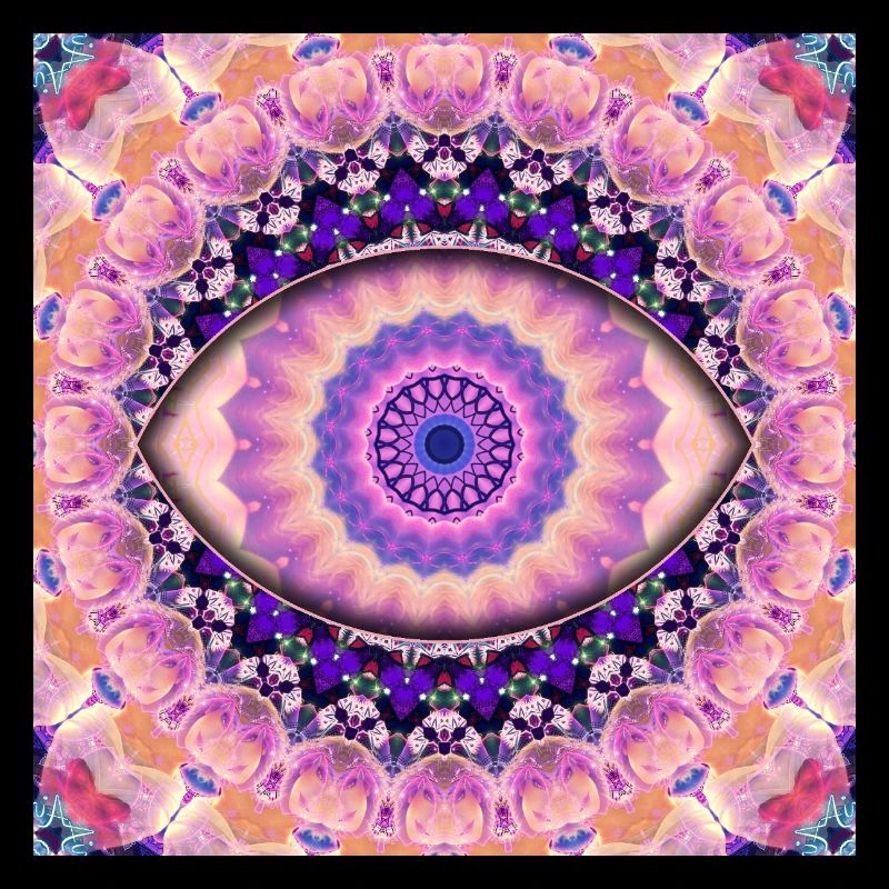 Kaleidoscopic eye mandala