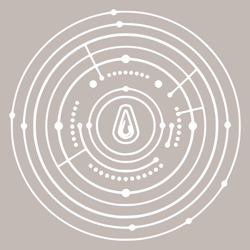 Crop Circle Planet System Abstract Vector