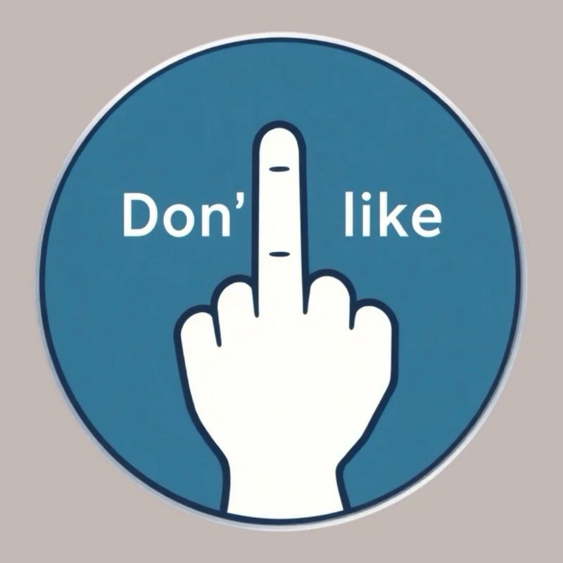 Nein Danke Mittelfinger Design