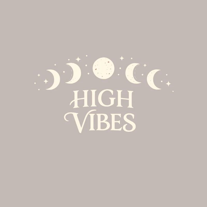 High Vibes Moon Phases Pattern