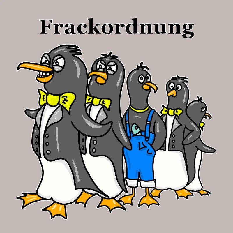 Ordre du vestige de queue-de-pie - Dessin animé drôle de Pingouin