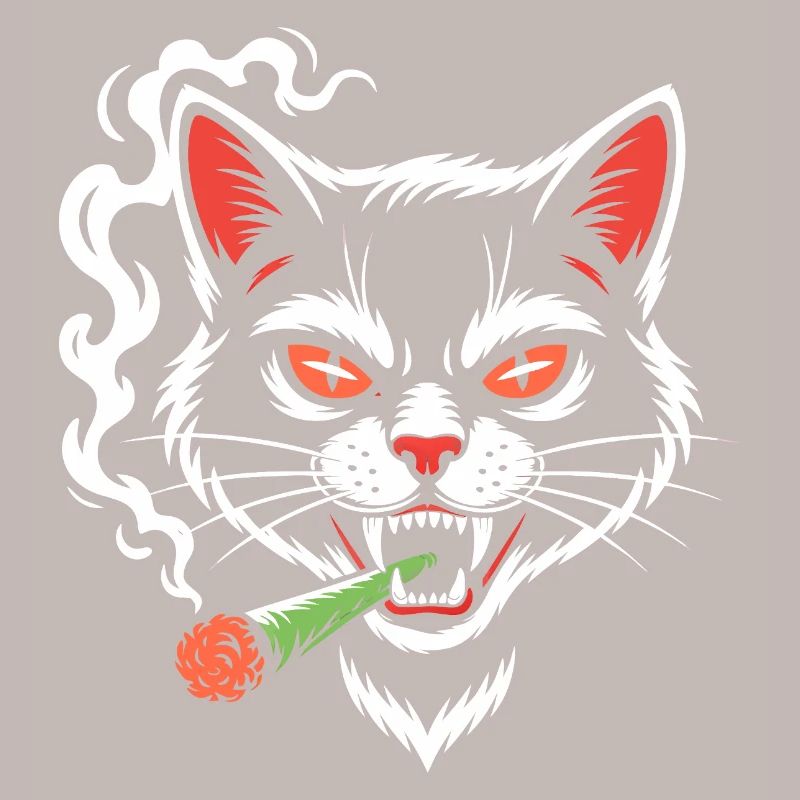 Chat en colère avec articulation