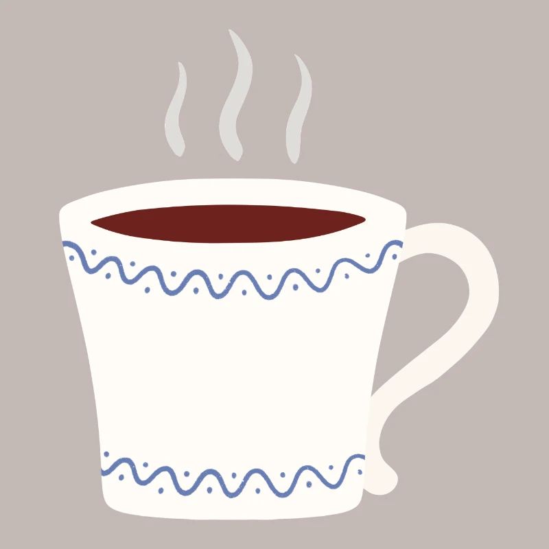 Dampfender Becher mit blauem Wave-Verschluss