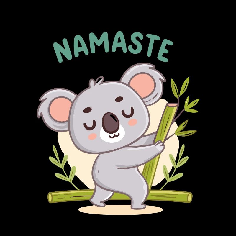 Koala Namaste Pastel Bamboo