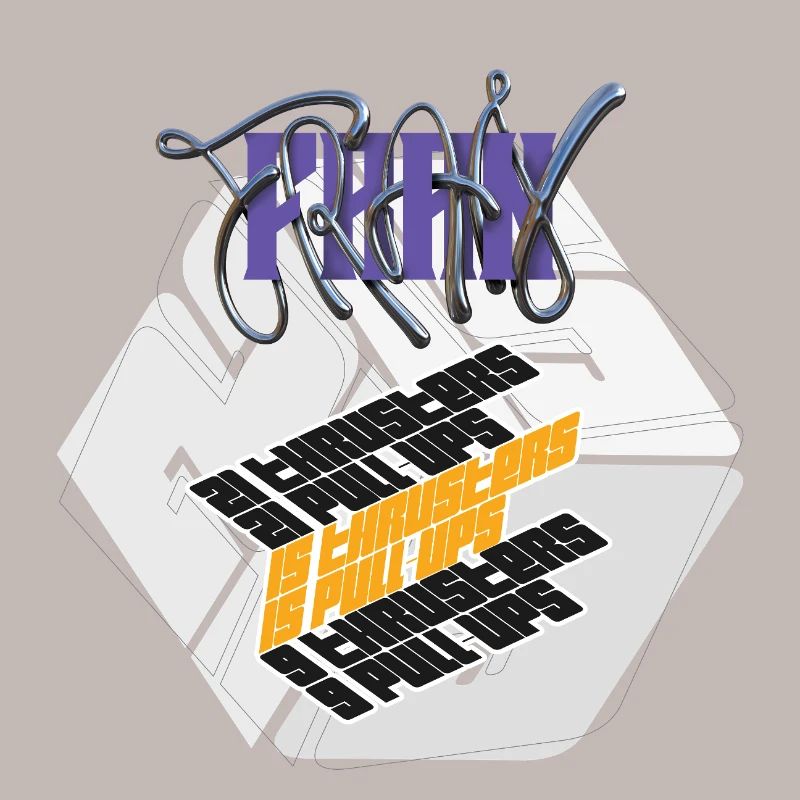 Fran Hero WOD Cross Training light graphic version