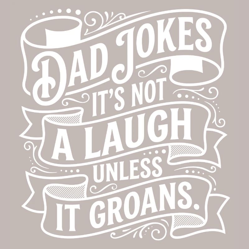 Conception des blagues de papa qui grognent