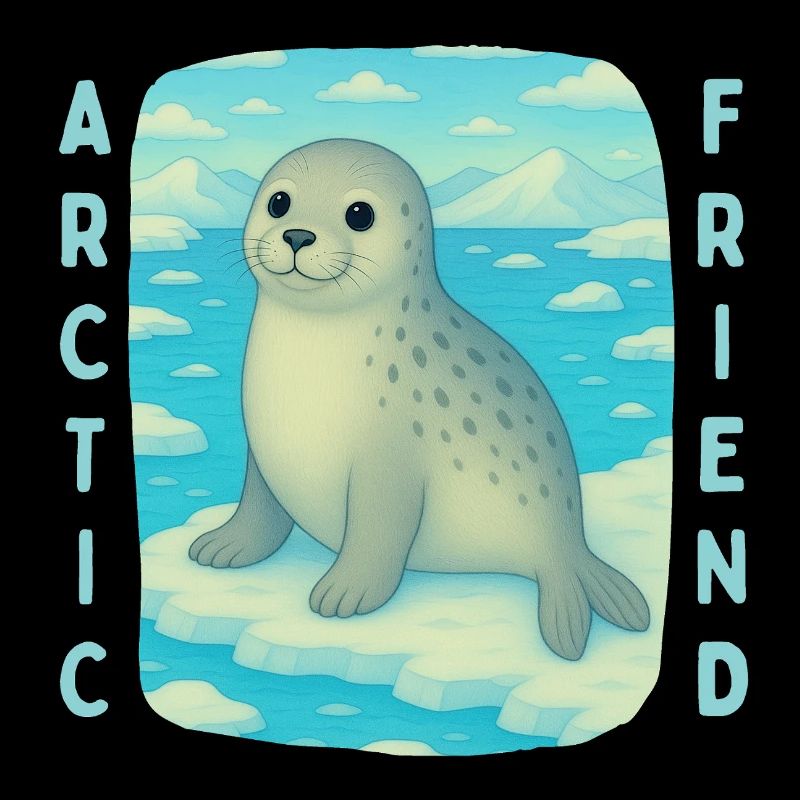 Mignon phoque sur la croix