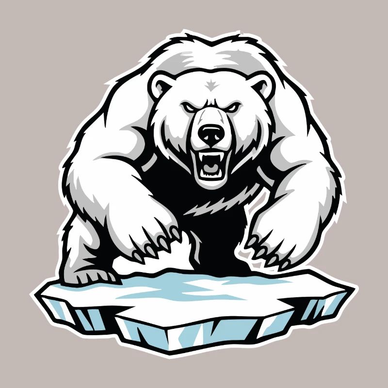 Arktischer Eisbär Maskottchen Maskottchen Bär