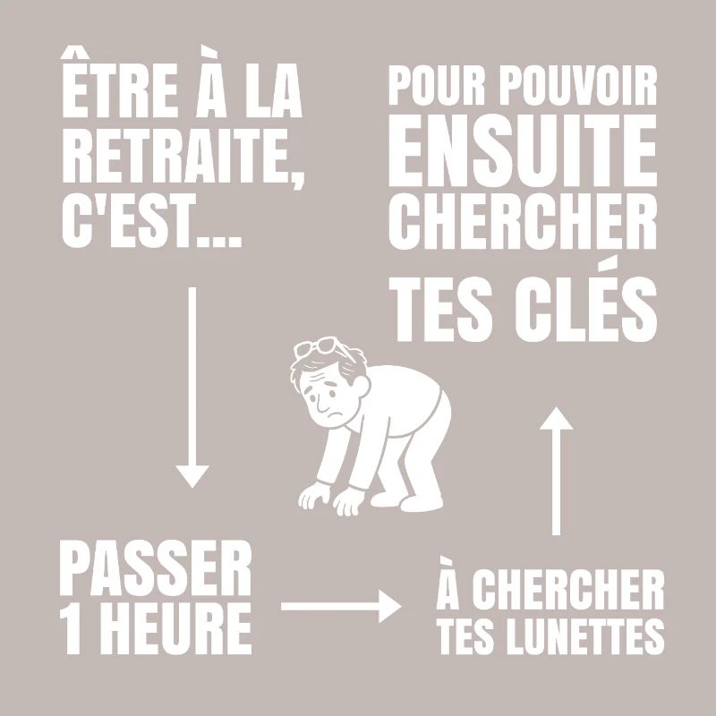 Im Ruhestand mit oder ohne Brille (weißer Text)