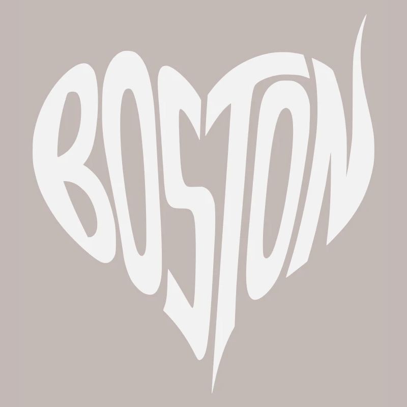 Typographie du cœur de Boston
