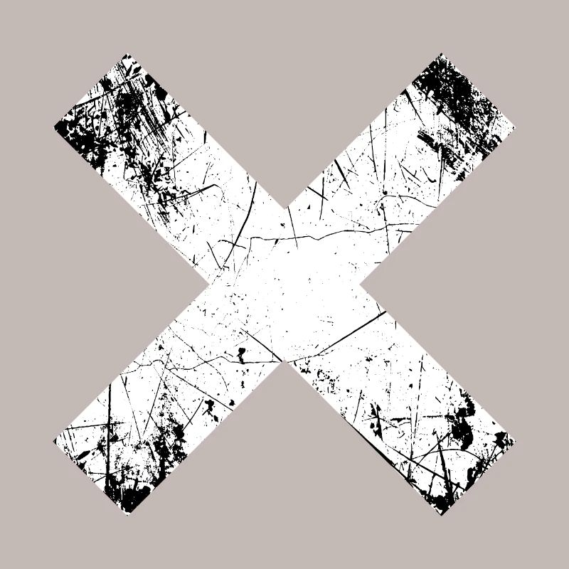 Grunge X Cut Pattern