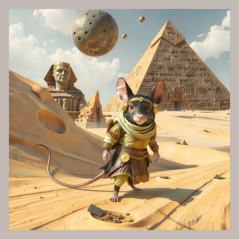 Rat aventureux en Égypte