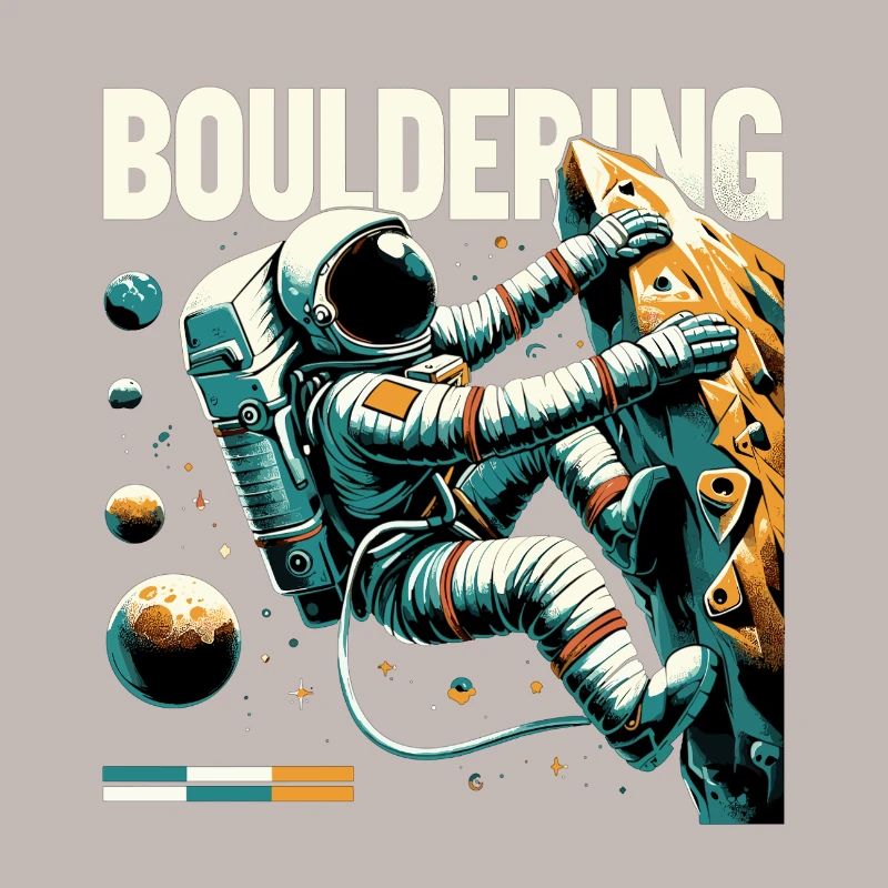 Bloc d’astronaute – Escalade dans l’espace Design