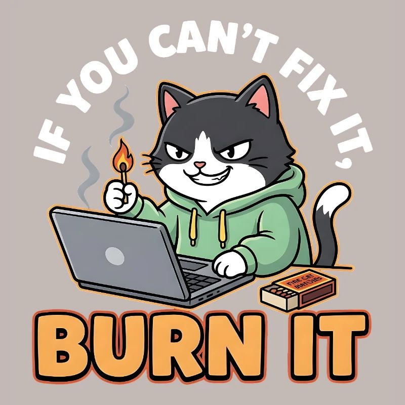 Burn It – Funny Saying for Programmers