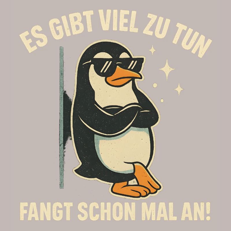 Pinguin mit Sonnenbrille Statement