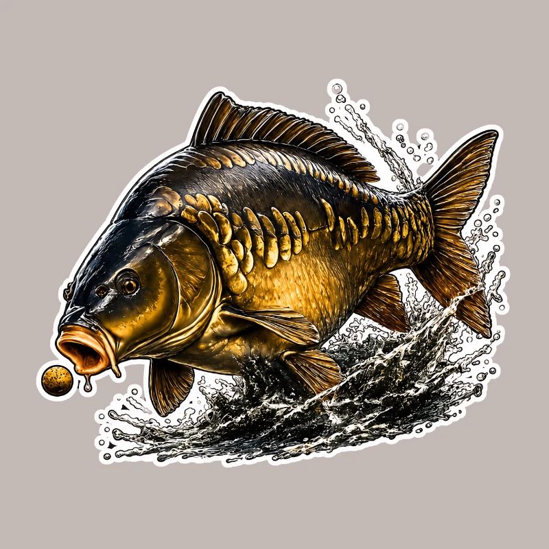 Conception de la pêche à la carpe miroir