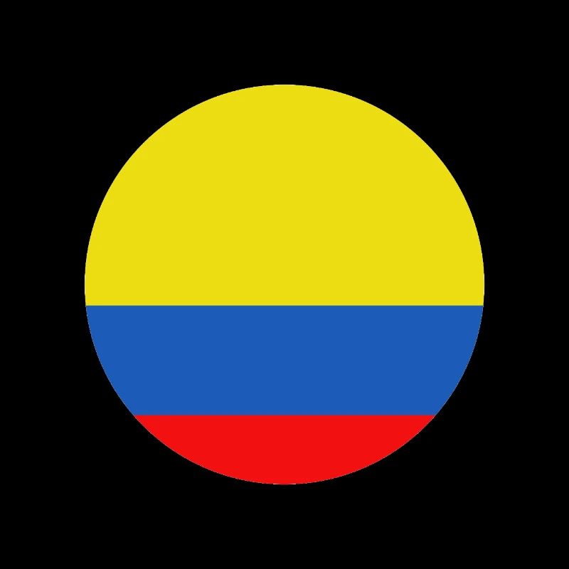 Colombia round flag