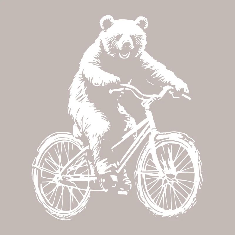 Funny Bicycle Bear