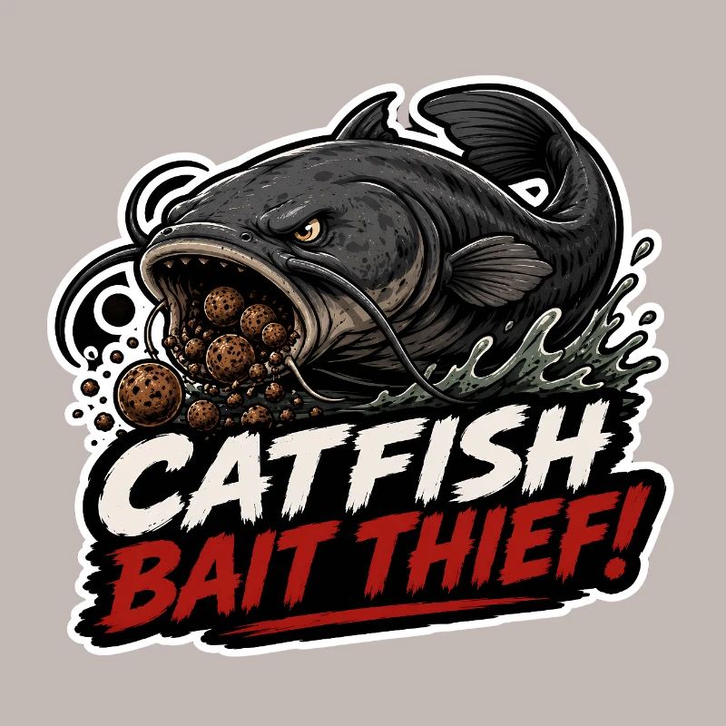 Conception de la pêche à la carpe voleur avec appât à poisson-chat