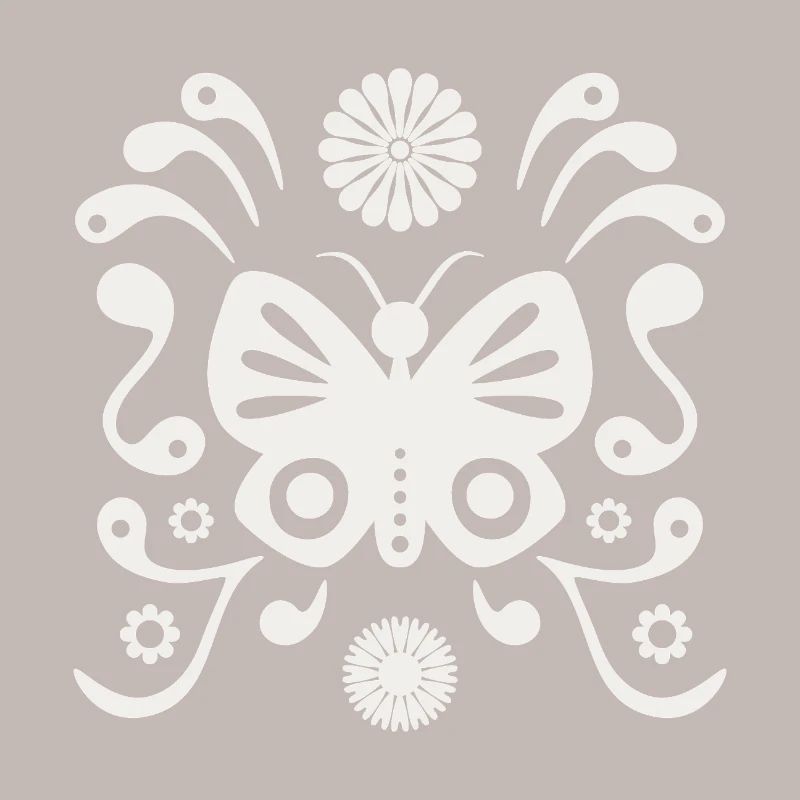 boho butterfly l white cloud dancer
