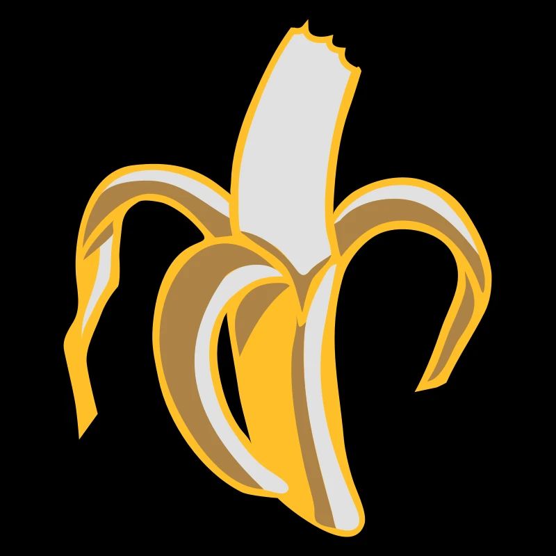 a half-eaten banana
