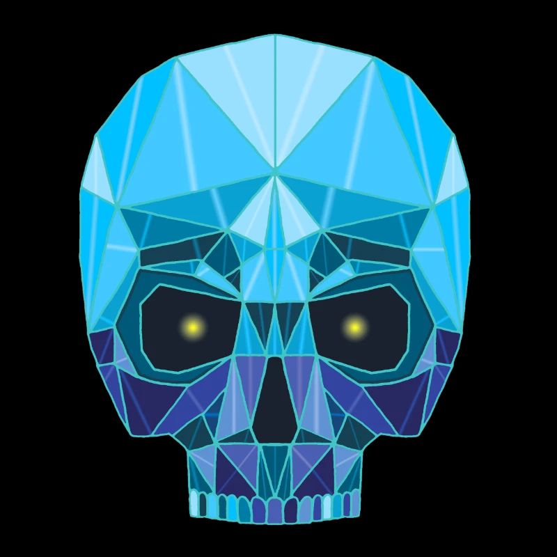 Tête de mort saphir