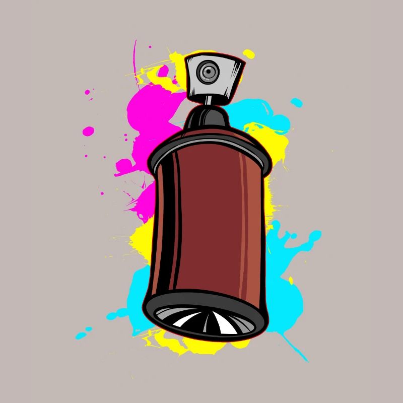 Spray de sommeil coloré avec design graffiti