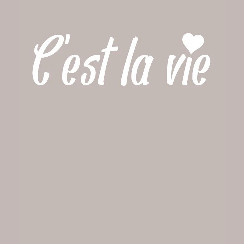 C’est la Vie Script with Heart
