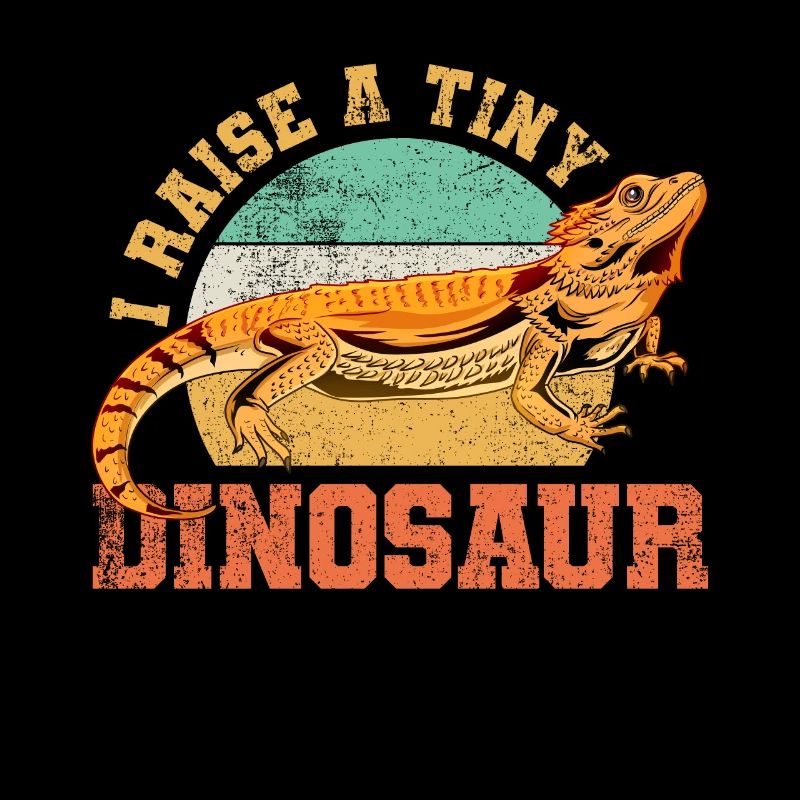 Bartagame Eidechse Reptil Vintage