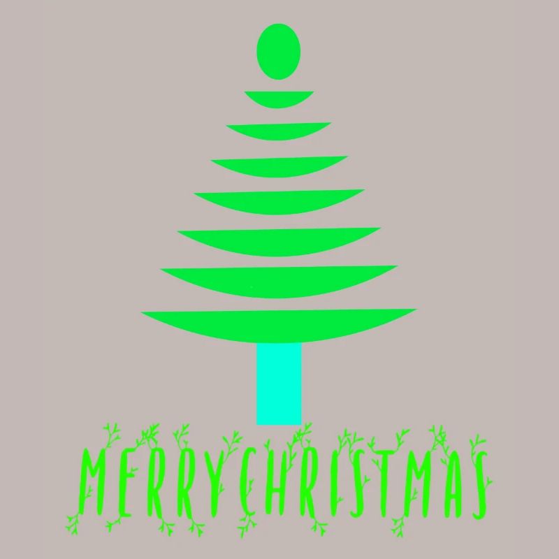 Neon Pine Christmas Tree