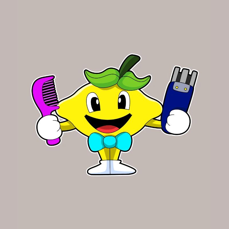 Lemon comme coiffeur avec comm & rasoir
