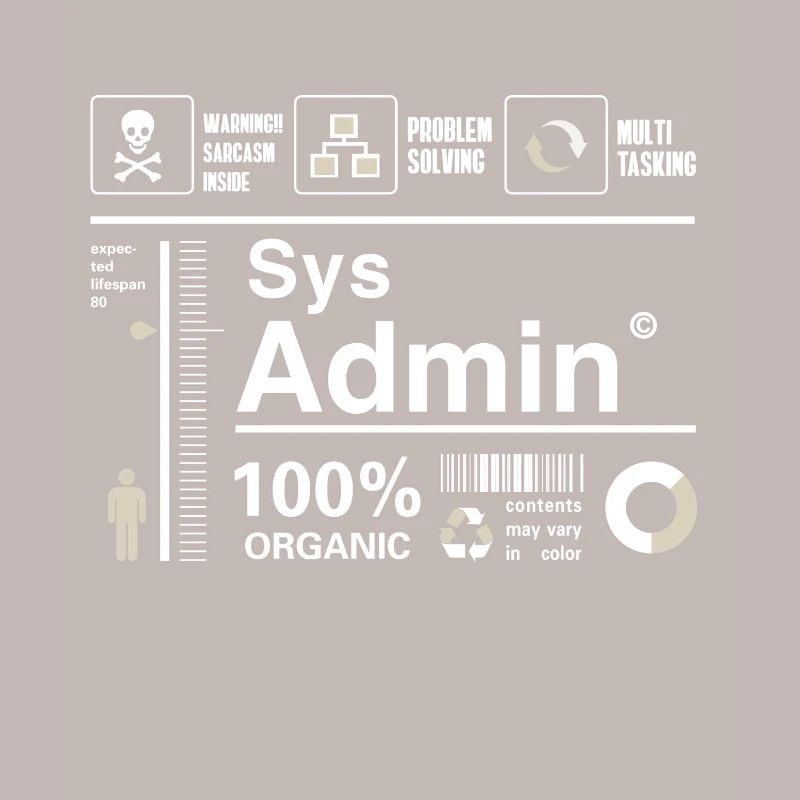 sys admin Inhalt Ironie Humor Computer Nerd pc cor