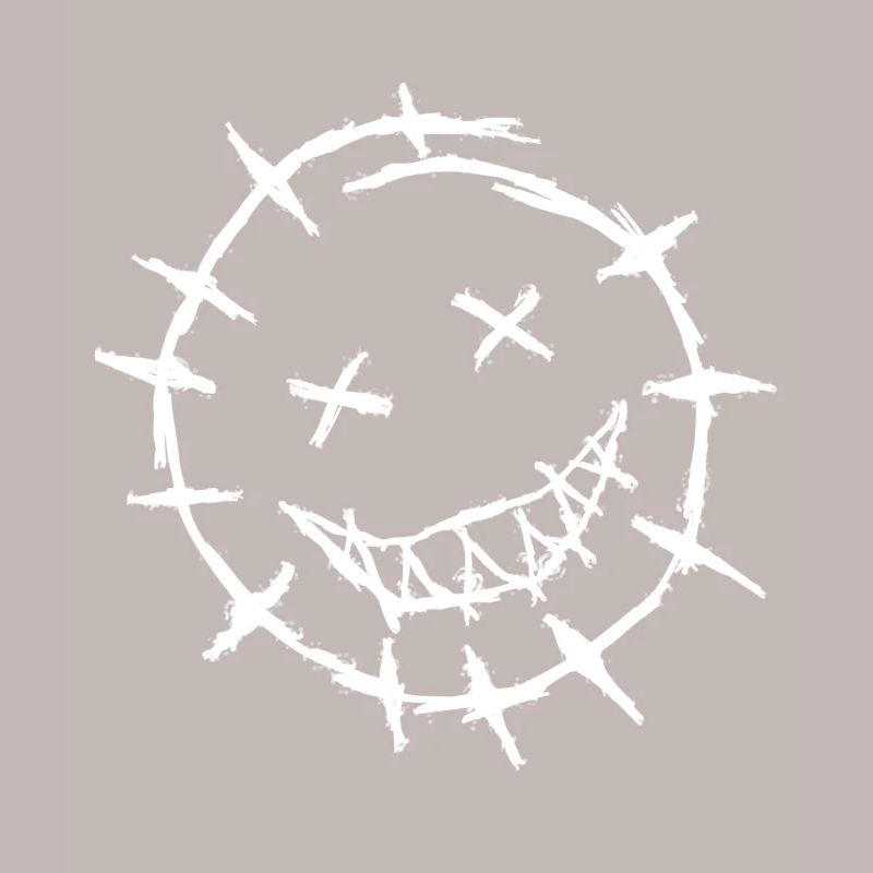 Smiley barbed wire face - barbed wire face