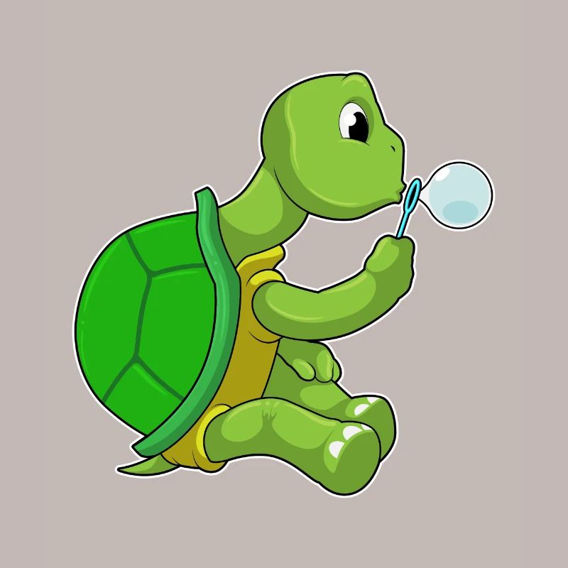 Turtle Soap Bubbles