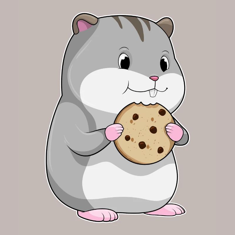 Hamster avec biscuit