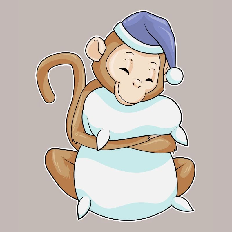 Monkey Sleeping Pillow